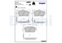 Brake Pad Set, disc brake LP2477 Delphi