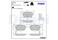 Brake Pad Set, disc brake LP2478 Delphi
