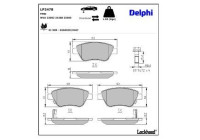 Brake Pad Set, disc brake LP2478 Delphi