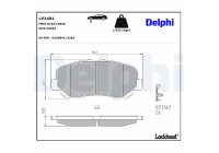 Brake Pad Set, disc brake LP2481 Delphi