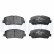 Brake Pad Set, disc brake LP2481 Delphi, Thumbnail 3