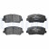 Brake Pad Set, disc brake LP2481 Delphi, Thumbnail 2