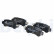 Brake Pad Set, disc brake LP2482 Delphi