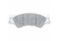Brake Pad Set, disc brake LP2484 Delphi