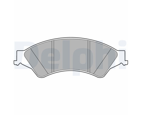 Brake Pad Set, disc brake LP2484 Delphi