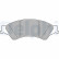 Brake Pad Set, disc brake LP2484 Delphi