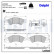 Brake Pad Set, disc brake LP2484 Delphi, Thumbnail 3