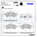 Brake Pad Set, disc brake LP2484 Delphi, Thumbnail 3