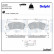 Brake Pad Set, disc brake LP2485 Delphi, Thumbnail 3