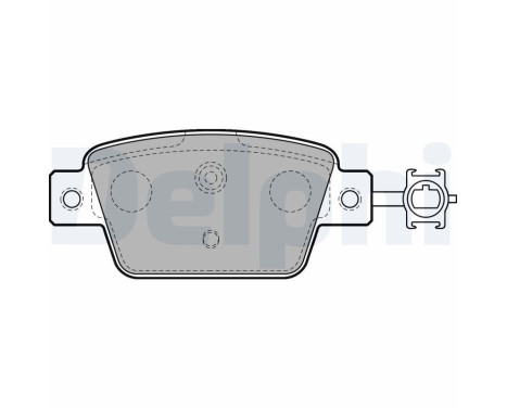 Brake Pad Set, disc brake LP2486 Delphi