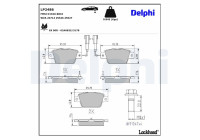 Brake Pad Set, disc brake LP2486 Delphi