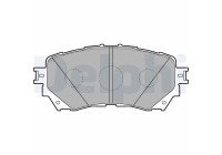 Brake Pad Set, disc brake LP2487 Delphi
