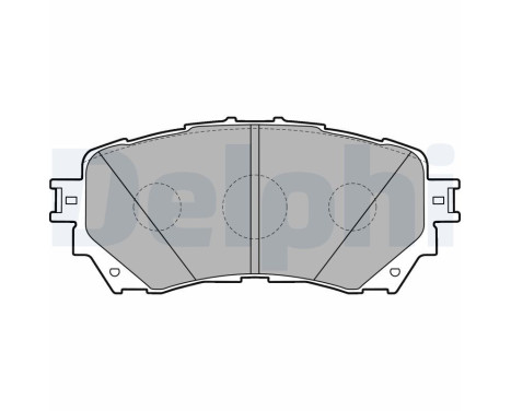 Brake Pad Set, disc brake LP2487 Delphi