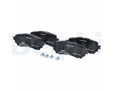 Brake Pad Set, disc brake LP2487 Delphi, Image 2