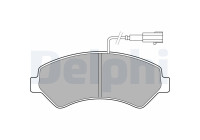 Brake Pad Set, disc brake LP2492 Delphi