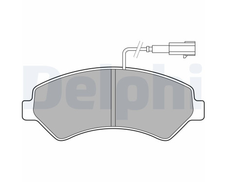 Brake Pad Set, disc brake LP2492 Delphi