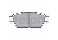 Brake Pad Set, disc brake LP2493 Delphi