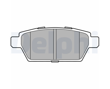 Brake Pad Set, disc brake LP2493 Delphi