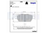 Brake Pad Set, disc brake LP2493 Delphi