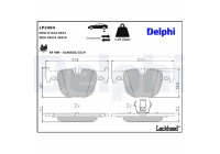 Brake Pad Set, disc brake LP2494 Delphi