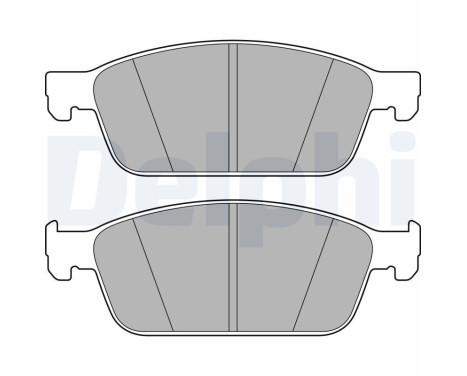 Brake Pad Set, disc brake LP2495 Delphi