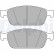 Brake Pad Set, disc brake LP2495 Delphi