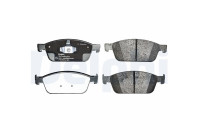 Brake Pad Set, disc brake LP2495 Delphi