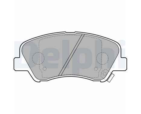 Brake Pad Set, disc brake LP2497 Delphi