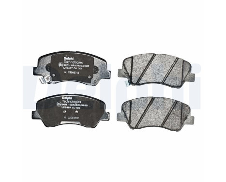 Brake Pad Set, disc brake LP2497 Delphi, Image 2