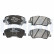 Brake Pad Set, disc brake LP2497 Delphi