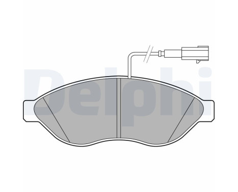 Brake Pad Set, disc brake LP2498 Delphi, Image 2