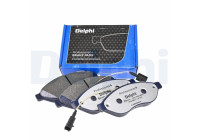 Brake pad set, disc brake LP2498LC Delphi