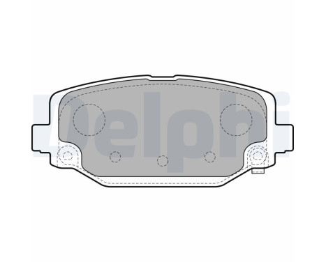 Brake Pad Set, disc brake LP2499 Delphi