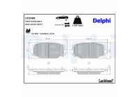 Brake Pad Set, disc brake LP2499 Delphi