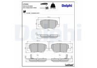 Brake Pad Set, disc brake LP2501 Delphi