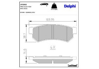 Brake Pad Set, disc brake LP2502 Delphi