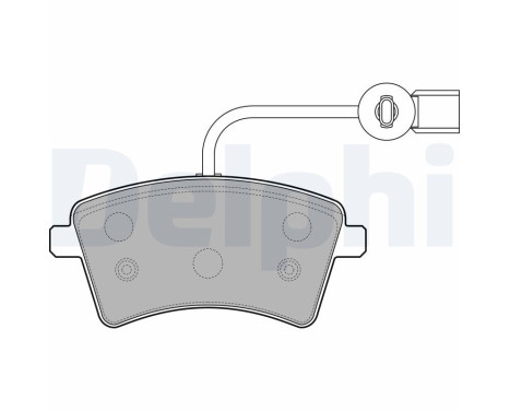 Brake Pad Set, disc brake LP2504 Delphi