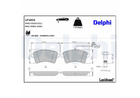 Brake Pad Set, disc brake LP2504 Delphi