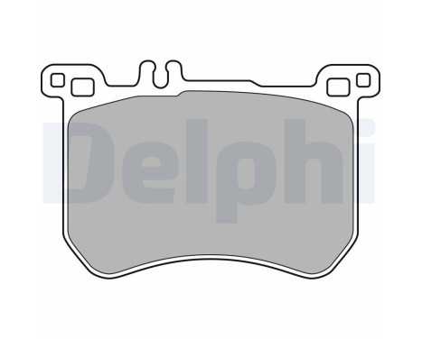 Brake Pad Set, disc brake LP2507 Delphi