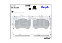 Brake Pad Set, disc brake LP2507 Delphi
