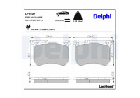 Brake Pad Set, disc brake LP2507 Delphi