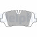 Brake Pad Set, disc brake LP2508 Delphi