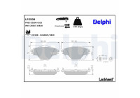 Brake Pad Set, disc brake LP2509 Delphi