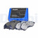 Brake pad set, disc brake LP2661LC Delphi