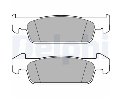 Brake Pad Set, disc brake LP2663 Delphi