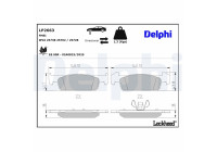 Brake Pad Set, disc brake LP2663 Delphi