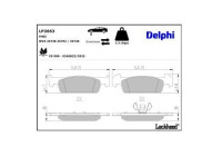 Brake Pad Set, disc brake LP2663 Delphi