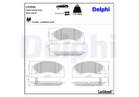 Brake Pad Set, disc brake LP2664 Delphi