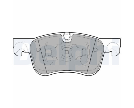 Brake Pad Set, disc brake LP2689 Delphi