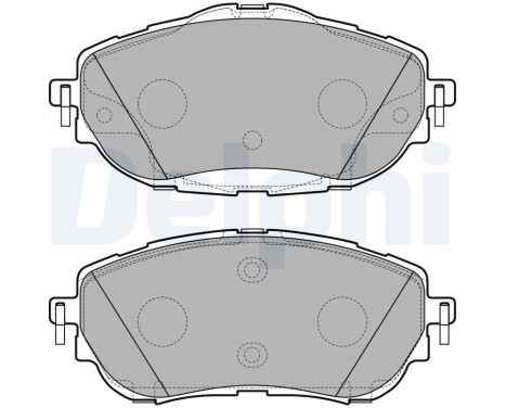 Brake Pad Set, disc brake LP2691 Delphi